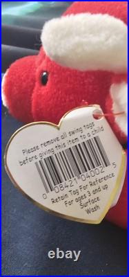 ORIGINAL TY Beanie Baby Snort The Red Bull 1995-RARE