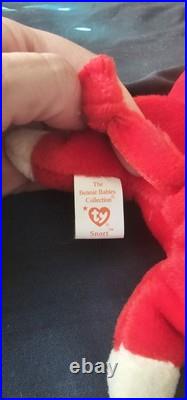 ORIGINAL TY Beanie Baby Snort The Red Bull 1995-RARE