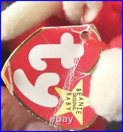 ORIGINAL TY Beanie Baby Snort The Red Bull 1995-RARE