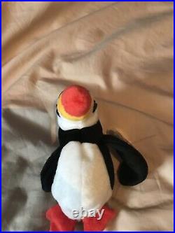 One Of A Kind Ultra Rare Puffer Ty Beanie Baby With Stripes Tush Tag