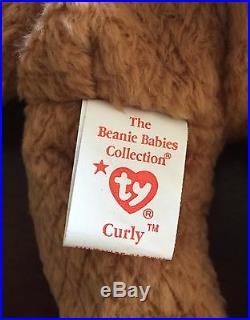 Original Mint Rare Curly Ty Beanie Baby With All 12 Errors