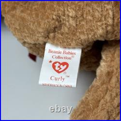 Original Retired Mint Rare Beanie Baby Curly With Errors vintage