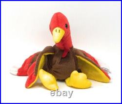 Original Retired TY Beanie Baby Gobbles Turkey 1996 Tags rare witherrors Mint