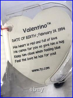 Original TY Valentino Beanie Baby (1993) Retired Rare with tag Errors