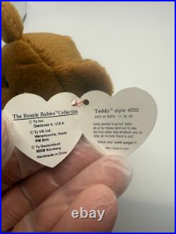 Original Teddy Beanie Baby Style 4050 Retired, Rare, Mint Condition withTags Original Teddy Beanie Baby Style 4050 Retired, Rare, Mint Condition withTags