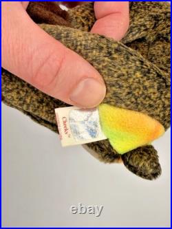 Original Ty Beanie Baby Cheeks The Baboon RETIRED RARE 1999 MINT with TAG ERROR