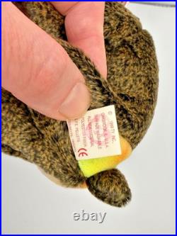 Original Ty Beanie Baby Cheeks The Baboon RETIRED RARE 1999 MINT with TAG ERROR