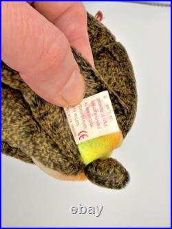 Original Ty Beanie Baby Cheeks The Baboon RETIRED RARE 1999 MINT with TAG ERROR