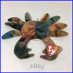 Original Ty Beanie Baby Claude with ERRORS Retired Crab with Tag Rare! MINT