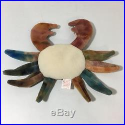 Original Ty Beanie Baby Claude with ERRORS Retired Crab with Tag Rare! MINT
