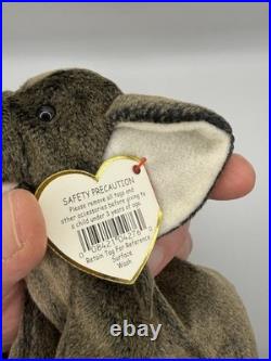 Original Ty Beanie Baby Trumpet The Elephant From 2000 With Tag Errors Rare/Mint