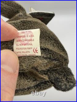 Original Ty Beanie Baby Trumpet The Elephant From 2000 With Tag Errors Rare/Mint