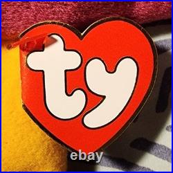 PATTI MAGENTA / MAROON 3rd 1st gen Ty Beanie Baby MWMT-MQ Authentic Rare