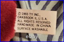 PATTI MAGENTA / MAROON 3rd 1st gen Ty Beanie Baby MWMT-MQ Authentic Rare