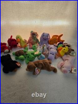 PVC Beanie Babbies Lot, Some with errors/rare