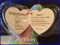 PVC-Peace Beanie Baby with Multiple Errors. (RARE)