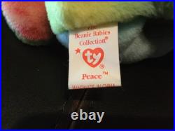 PVC-Peace Beanie Baby with Multiple Errors. (RARE)