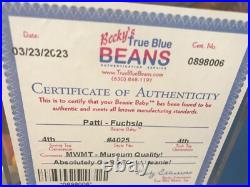 Patti The Platypus witherrors RARE TY Beanie Baby Original 1993 With PVC Pellets