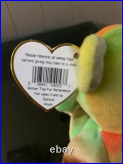 Peace Beanie Baby Rare PVC Peace Bear 1996 ERRORS