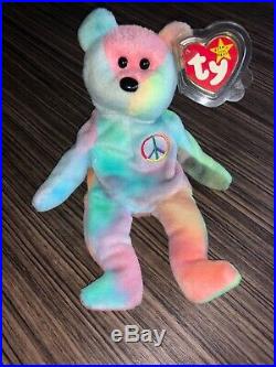 Peace Beanie Baby with Tag Errors Rare
