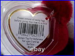 Pinky The Pink Flamingo Ty Beanie Baby-rare-retired Mint 1995 Tag Errors New