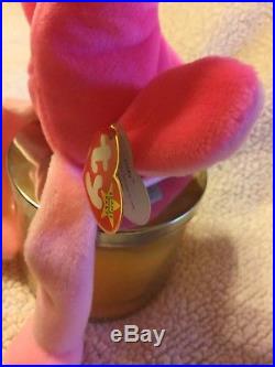 Pinky the Flamingo by Ty Beanie Babies, Rare, Retired, New