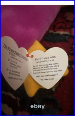 Platti Beanie Baby Lot 5 PVC And 1 PE. Rare Lot Platti Beanie Baby Lot 5 PVC And 1 PE. Rare Lot