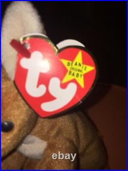 Pouch Beanie Baby Rare Error Tag Smoke-Free Home Excellent Condition