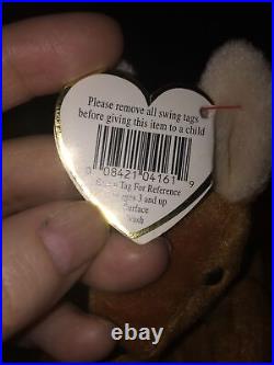 Pouch Beanie Baby Rare Error Tag Smoke-Free Home Excellent Condition