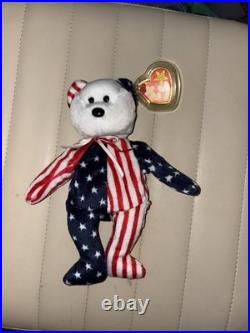 Prefect Condition Rare Spangle June 14 1999 Original Beanie Baby White Face Prefect Condition Rare Spangle June 14 1999 Original Beanie Baby White Face