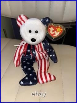 Prefect Condition Rare Spangle June 14 1999 Original Beanie Baby White Face Prefect Condition Rare Spangle June 14 1999 Original Beanie Baby White Face