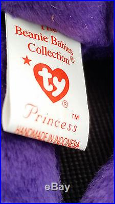 Princess Diana INDONESIA Ty beanie babies RARE Mint NO SPACE No Red Stamp1st