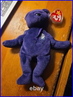 Princess Diana Teddy Bear -Ty Beanie Babies- Rare Retired With Tags 1997