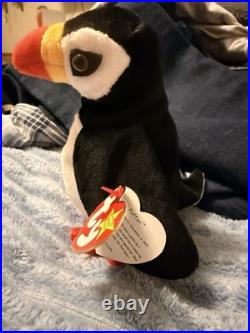 Puffer The Puffin 1997 Ty Beanie Baby with Tag Errors Retired Mint Rare Look