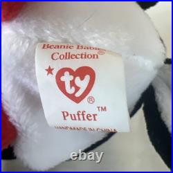 Puffer The Puffin 1997 Ty Beanie Baby with Tag Errors Retired Rare Look