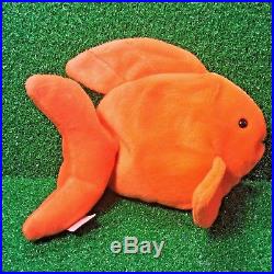 RARE 1994 GOLDIE The GOLDFISH Ty Beanie Baby RETIRED PVC Plush Toy FREE SHIPPING