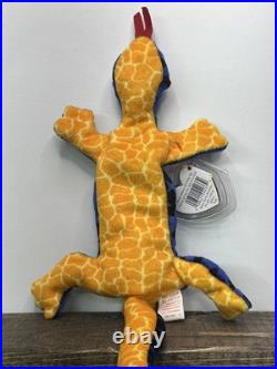 RARE 1995 Lizzy Beanie Baby PVC Pellets, Tag Errors, Retired MWMT