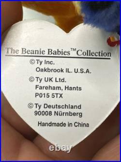 RARE 1995 Lizzy Beanie Baby PVC Pellets, Tag Errors, Retired MWMT