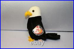 RARE 1995 TY Beanie BALDY the EAGLE With PVC PELLETS and ERRORS