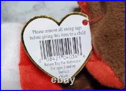 RARE-1996 Gobbles the Turkey TY Beanie Baby HAS 8 TAG ERRORS