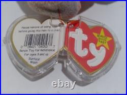 RARE 1996 Original Ty BEANIE BABY PEACE BEAR w Errors PVC Very Nice Condition