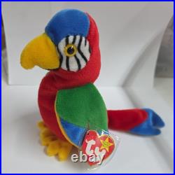 RARE 1997 1998 Ty Beanie Baby Original Jabber the Parrot TAG ERRORS MINT NEW