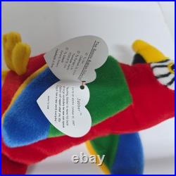 RARE 1997 1998 Ty Beanie Baby Original Jabber the Parrot TAG ERRORS MINT NEW