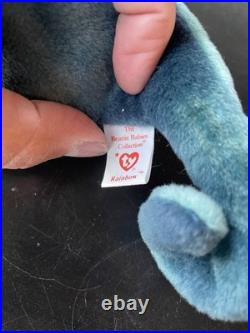 RARE 1997 Chameleon ty beanie babies Rainbow brand new with brand new tags