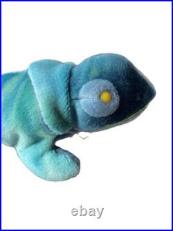 RARE 1997 Chameleon ty beanie babies Rainbow brand new with brand new tags
