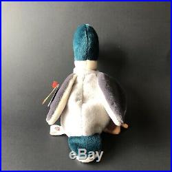 @RARE 1997 Retired Jake the Mallard Beanie Baby With Tag Errors Collectible@