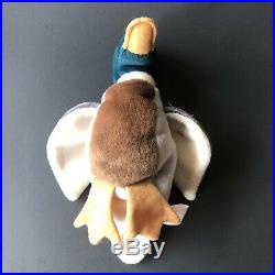 @RARE 1997 Retired Jake the Mallard Beanie Baby With Tag Errors Collectible@