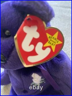 RARE 1997 Ty Beanie Babies Princess Diana Bear EXCELLENT COND, ORIGINAL TAG