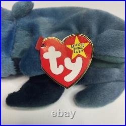 RARE 1997 Ty Beanie Baby Iggy the Chameleon Tag Error reading Rainbow