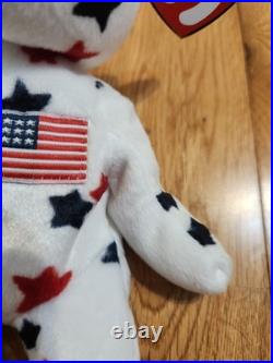 RARE 1998 Glory Ty Beanie Baby with Numbered Tush Tag and Tag Errors